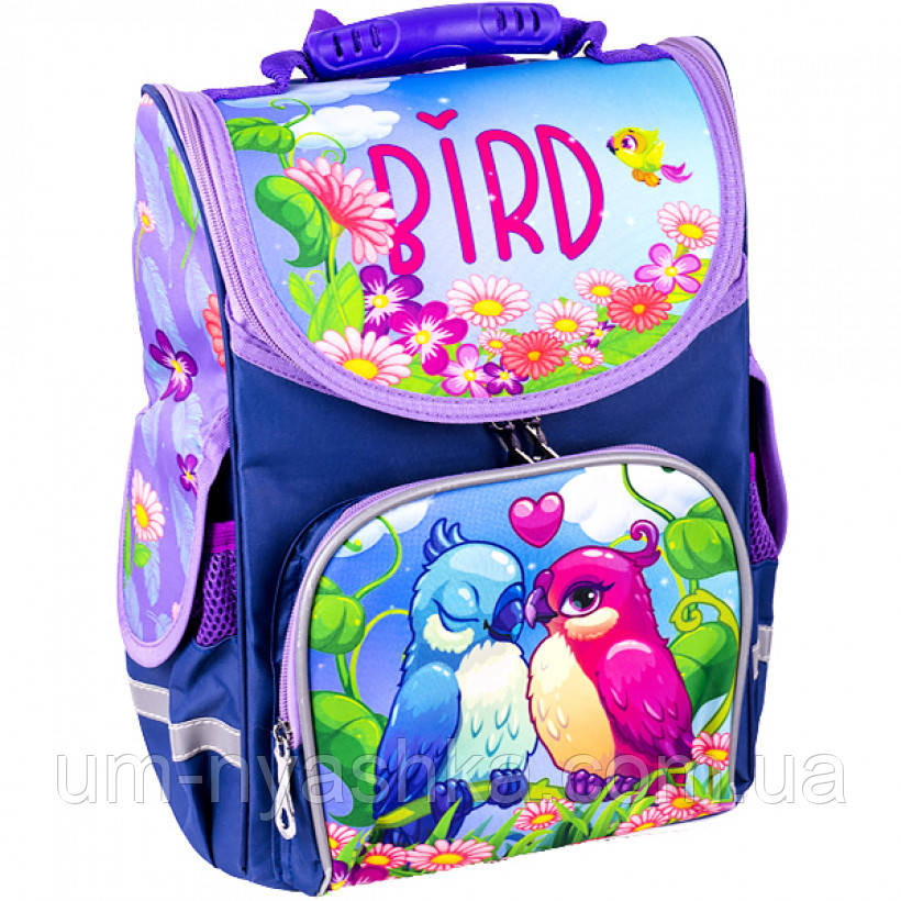 Ортопедичний шкільний рюкзак з папужками рюкзак-коробка SPACE Кривий Ріг - фото 1