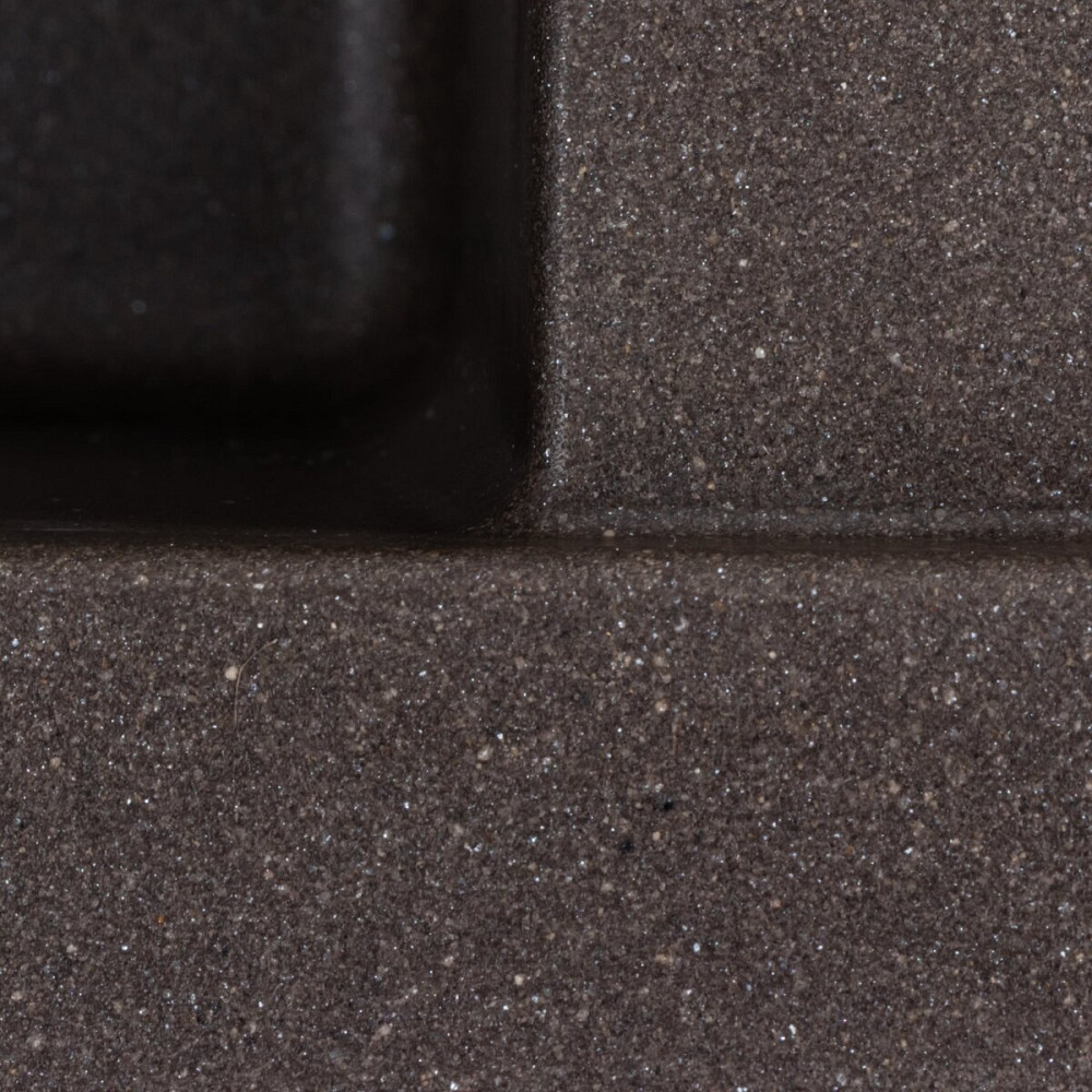 VALESO Гранітна мийка для кухні VALESO LOTOS 6550 матова Темна скеля Киев - изображение 4