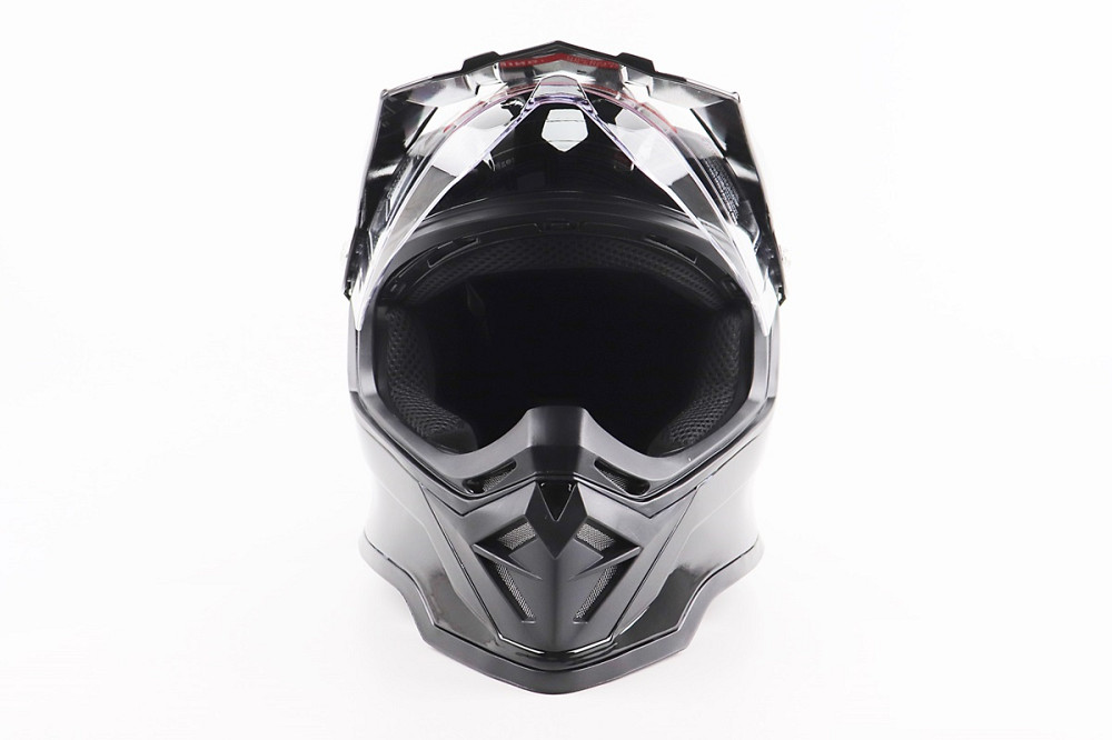 Шолом кросовий/ендуро/АТV зі склом BLD-819-7 М (57-58см), ЧОРНИЙ глянець Киев - изображение 5