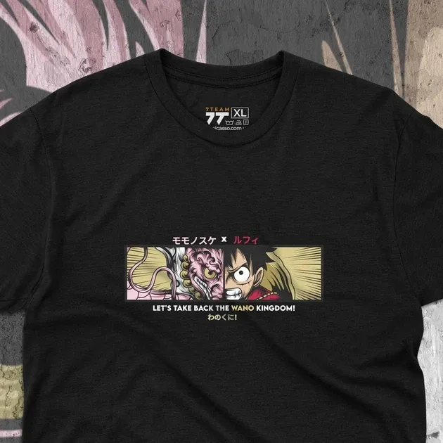 Футболка мужская с принтом Ван Пис Luffy Wano Kingdom Размер 48 Anime0251 Днепр - изображение 4