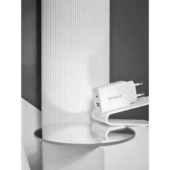 Сетевое зарядное устройство для Proove Rapid 20W Type-C + USB білий Львов