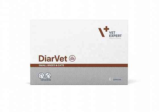 Дополнительный корм Vet Expert DiarVet ДиарВет для кошек и собак малых пород против диареи (6 капсул) Винница