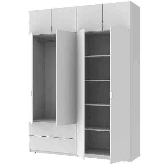 Шкаф распашной с антресолью Doros Лукас 180х50х240 см Белый (DRS-011191) Днепр