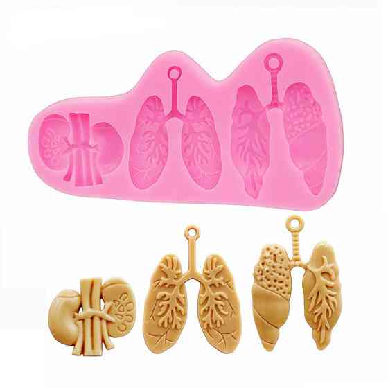 Молд силиконовый Органы 95 на 51 мм розовый Киев