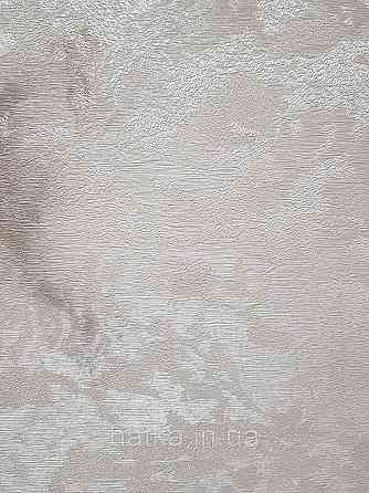 Шпалери вінілові на флізеліні гарячого тиснення DU&KA 1.06х10 вензель основа під штукатурку сірі коричневі Київ