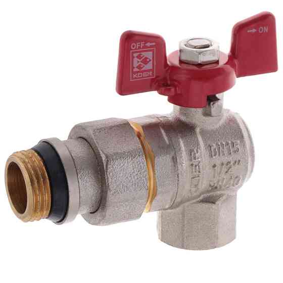 Кран з американкою 1/2" "антіпротечка"(Koer KR.228-Gi) кутовий (KR0196) Київ
