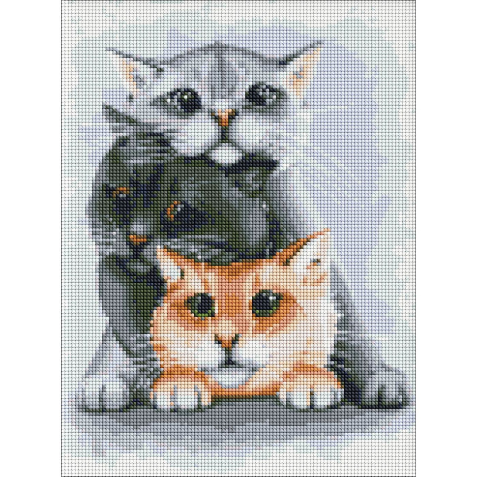 Алмазна мозаїка "Маленькі улюбленці" Ідейка AMO7134 30х40 см Вінниця - фото 1