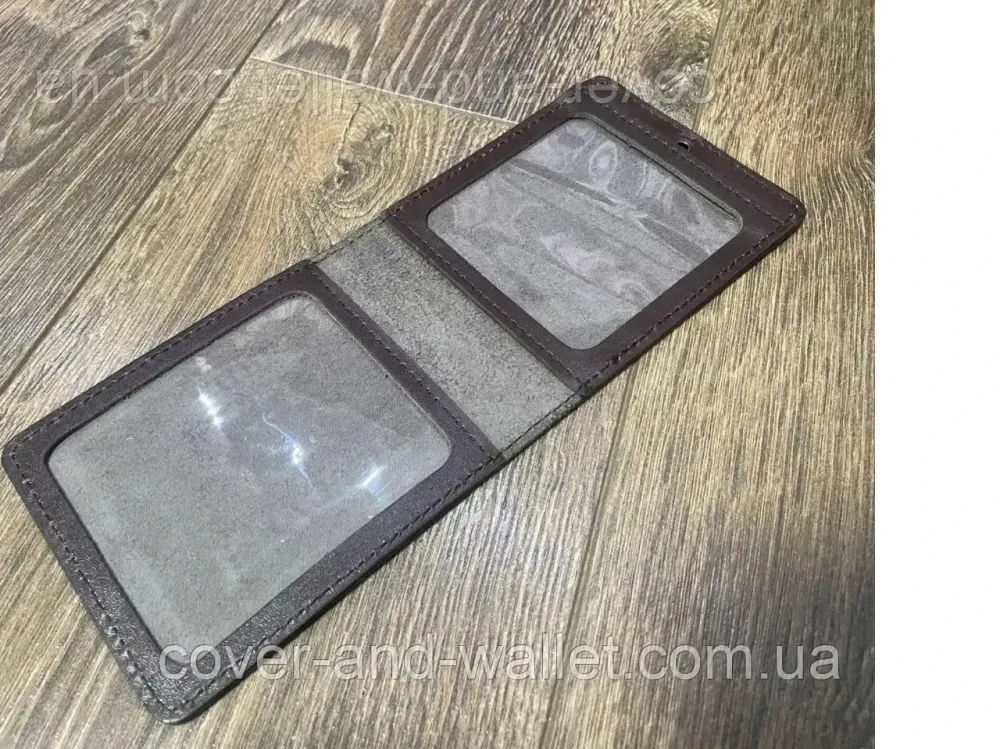 Шкіряна обкладинка ветеран НПУ (національної поліції України) Шоколад Київ - фото 4