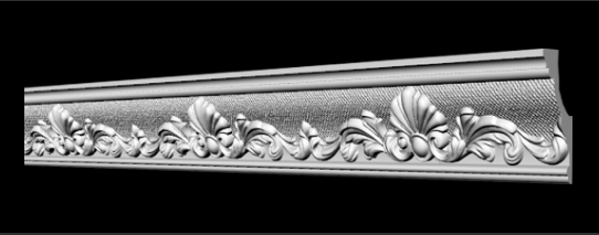 Потолочный плинтус 2м   GP-33  80х41х2000 mm Днепр - изображение 1