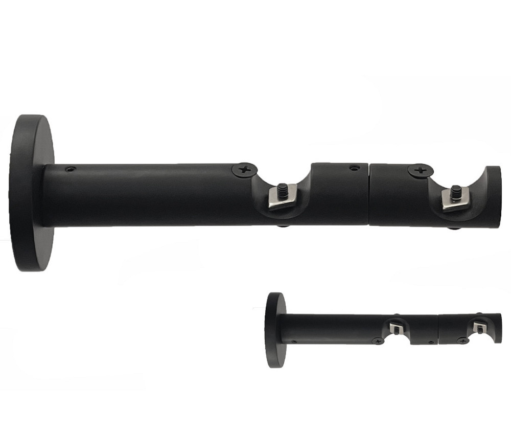 Тримач Orvit РЕВЕРСИВНИЙ дворядний до стіни 19\19 мм ЧОРНИЙ ОКСАМИТ Львів - фото 1