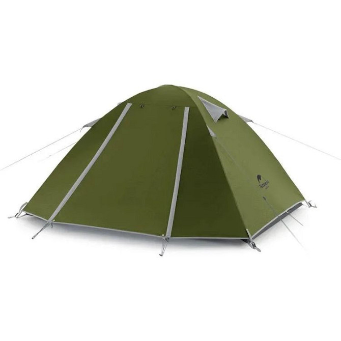 Четырехместная палатка Naturehike P-Series NH18Z044-P 210T/65D (Хаки) Винница - изображение 1