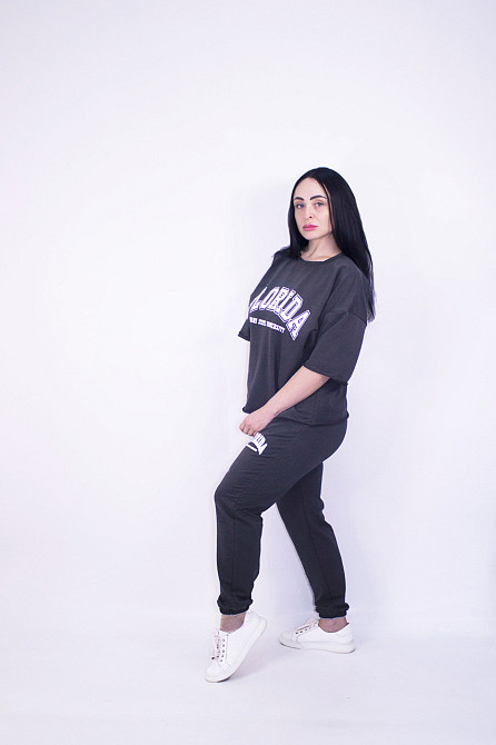 Жіночий літній спортивний костюм Сірий XL-2XL Харків - фото 2