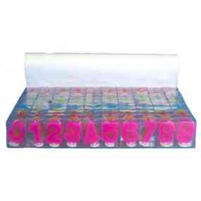 Свичка "8", рожня цифра, 3,5x5,2x1,2 см. Рівне