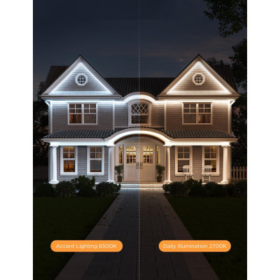 Светодиодная лента Govee H70A1 Phantasy Outdoor LED, 10.0m, RGBICWW, WI-FI/Bluetooth, white (H70A13D1) Винница - изображение 2