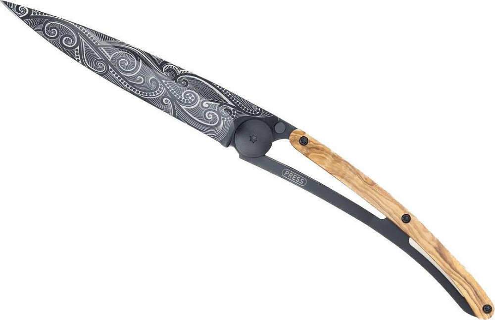 Универсальный Складной Нож с лазерной гравировкой Мирный Deejo 