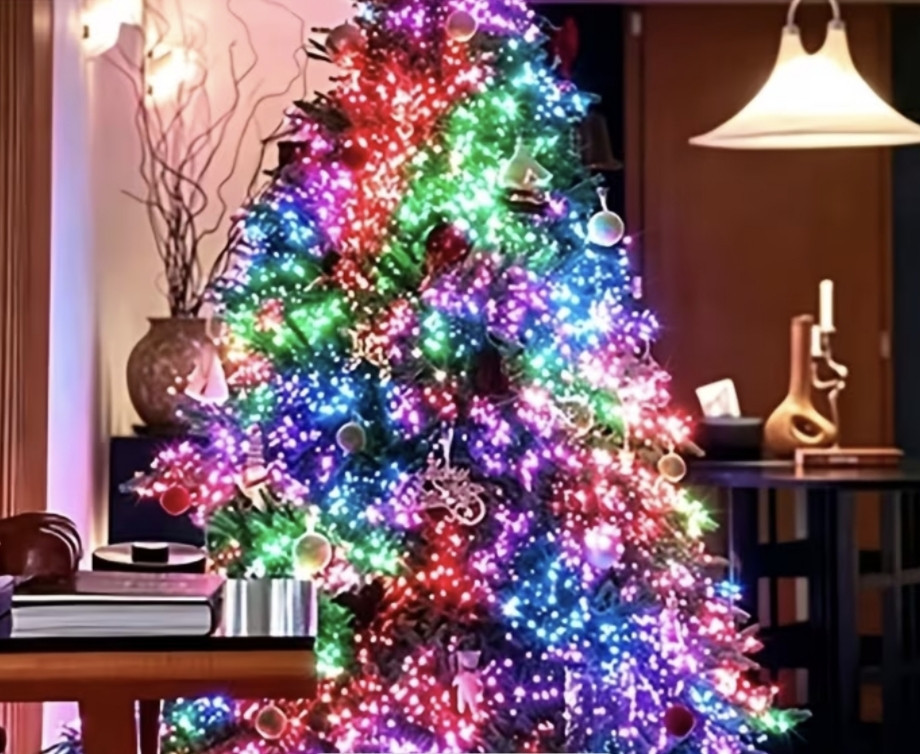 Гірлянда-бахрома 30 м 1000 led з usb Різнокольоровий (0926) Сміла - фото 3