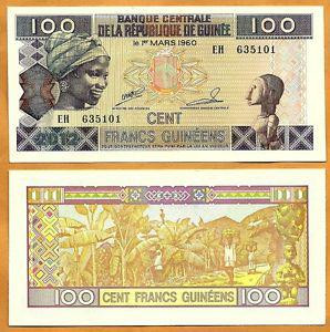 Гвинея/Guinea 100 Francs 2012 Pick 35b UNC Полтава - изображение 1