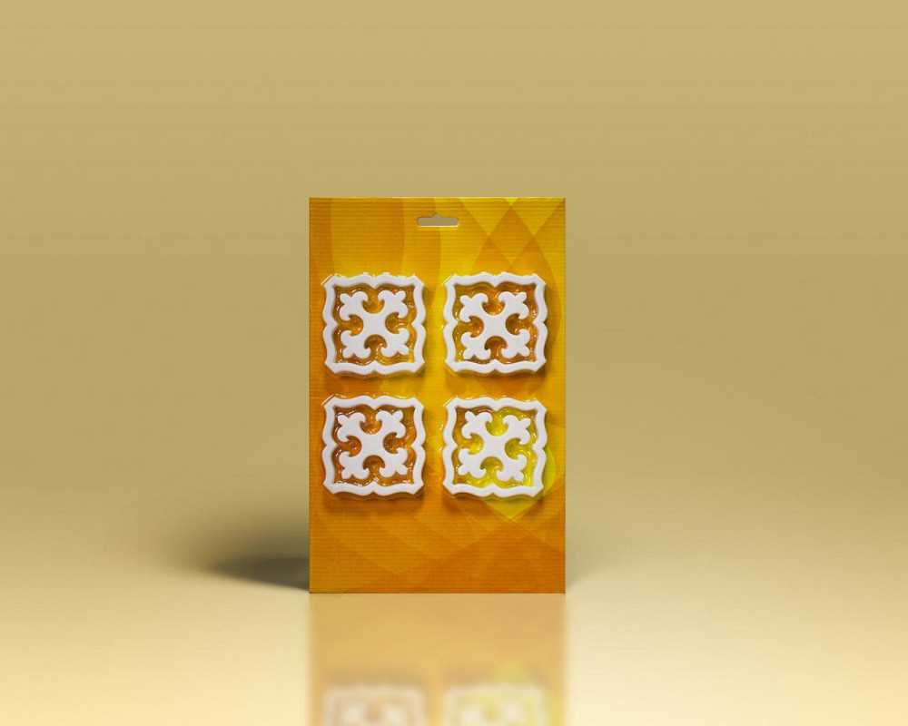 Орнамент полиуретановый Arxat комплект A 708 (4шт) A 706 (4шт) Днепр - изображение 1