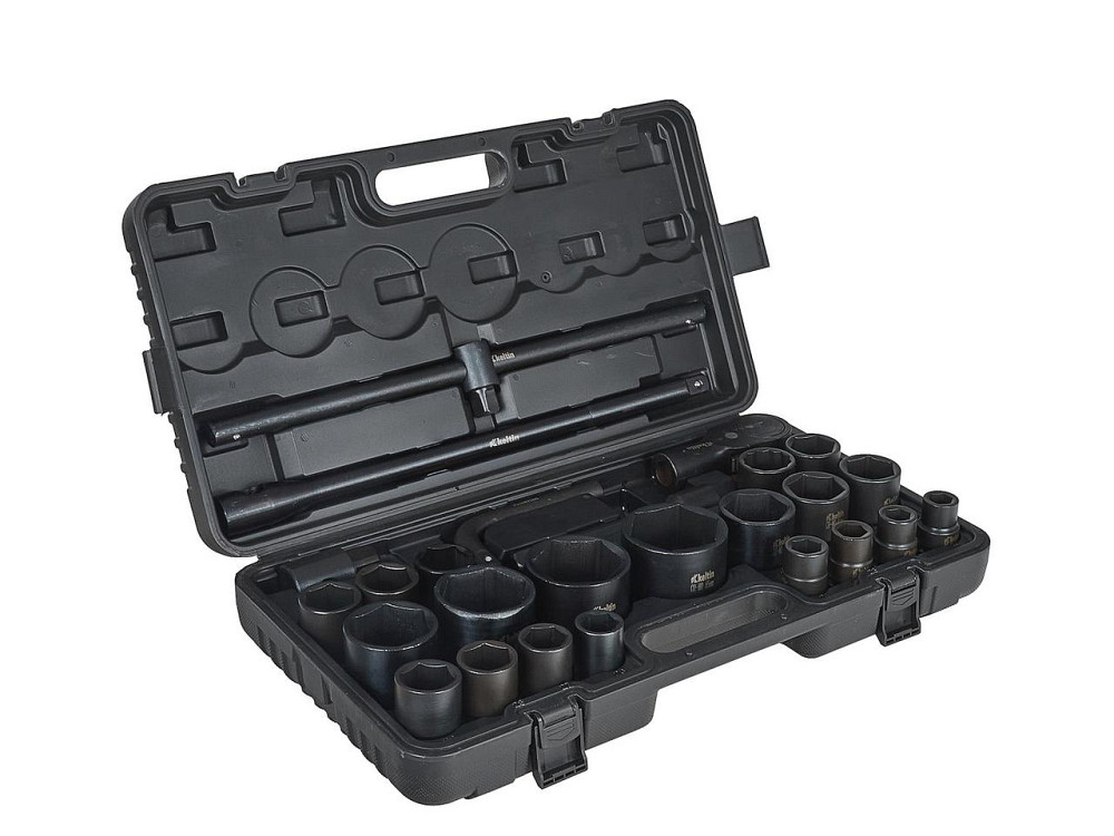 Набір ударних торцевих головок "Keltin" [к-т 26шт]: (3/4" 12-гранні 17-50мм ), (3/4" 6-гранна 36мм, 1" 6-гранні 55-65мм)+аксу Стрий - фото 2