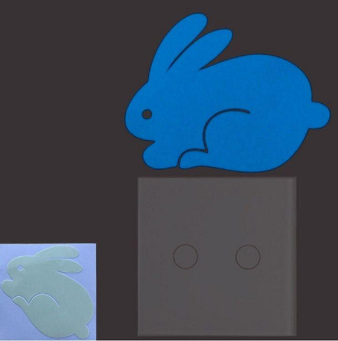 Кролик светящийся на переключатель - 10*10см Киев - изображение 1