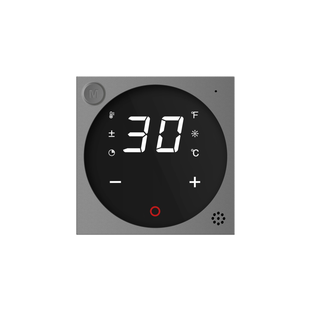 Терморегулятор (термостат) сенсорний програмований для електричної теплої підлоги LIVOLO, сірий, модуль без рамки (VL-FCQ1-2IP) Коломия - фото 6