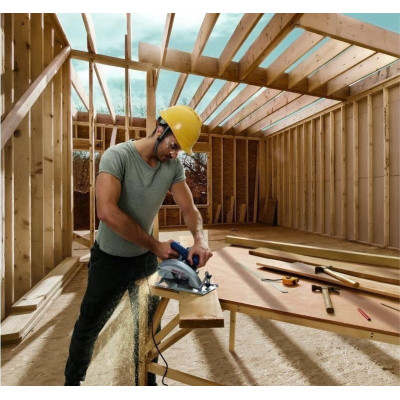 Дисковая пила Bosch GKS 140 + Пильный диск Eco for wood (0.601.6B3.020) Винница - изображение 8