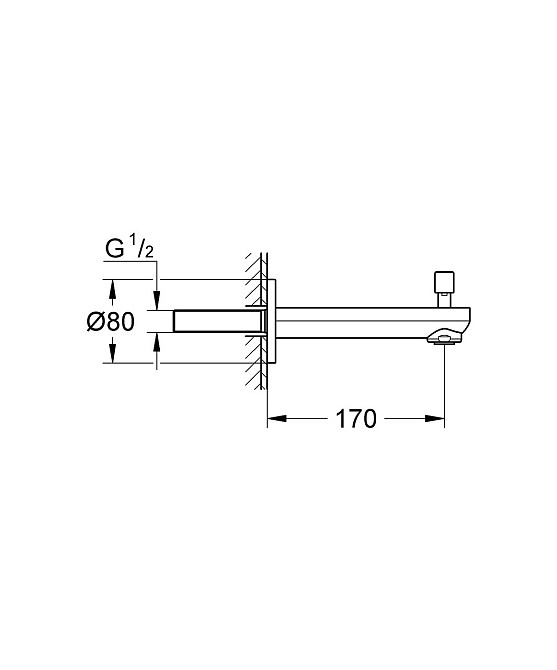Вилив для ванни Grohe Eurosmart Cosmopolitan   ( 13262000 ) 34708 Харків - фото 2