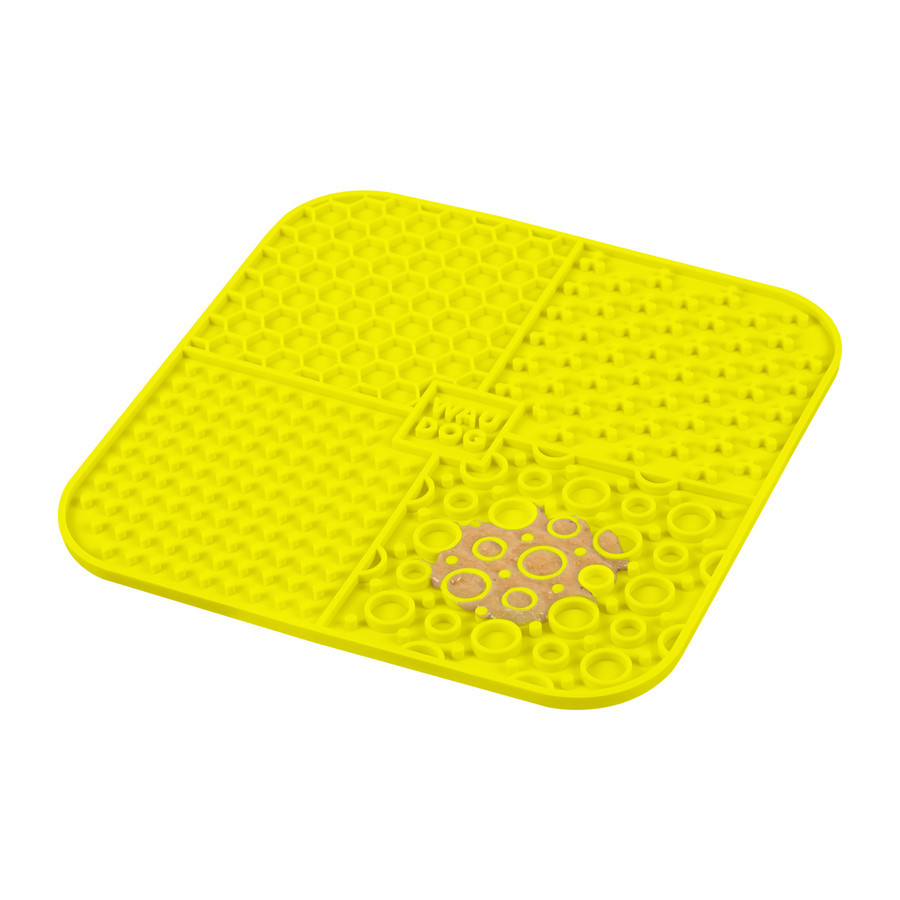 Коврик для слизивания WAUDOG Silicone, 190х190х10 мм, желтый Киев - изображение 5