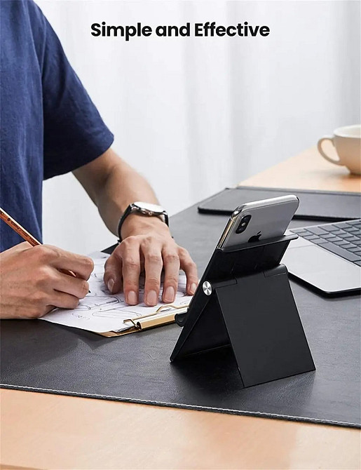 Настільна підставка Ugreen 80903 LP247 Multi-Angle Phone Stand Height Adjustable LP247 (Чорна) Николаев - изображение 7