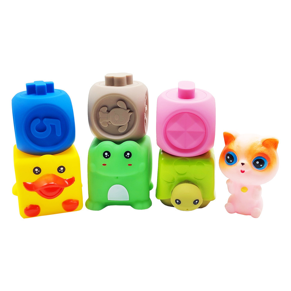 Игрушка для купания SCA97-2C животные и фигуры 7шт, брызгалка Винница - изображение 2