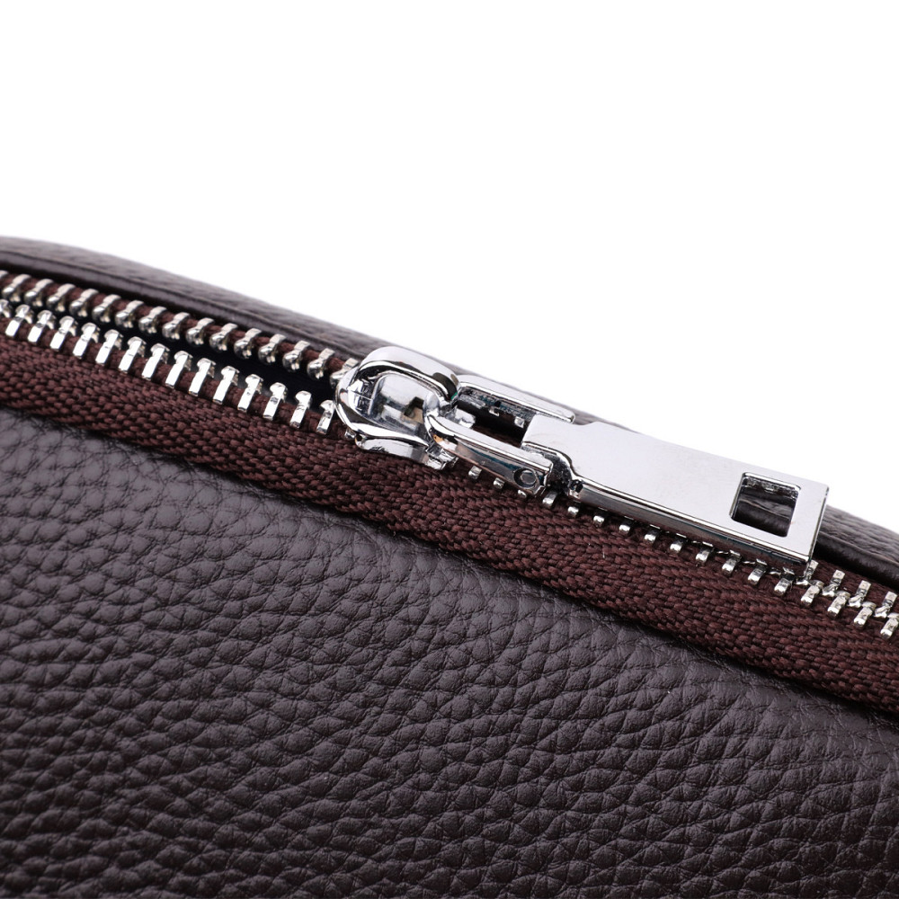 Мужская вертикальная сумка из натуральной кожи Коричневый (Vintage) Киев - изображение 10