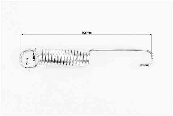 Пружина підніжки бічної (≈L105мм, D14мм, 17 витків) Київ
