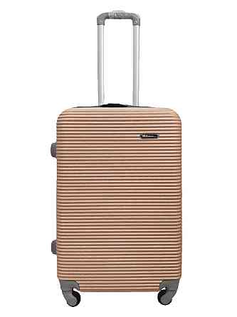 Валіза пластикова MILANO BAG 004 середня золотисто-рожева Київ