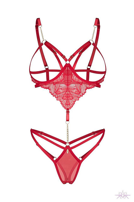 Боді Obsessive Matildea crotchless teddy L/XL Sex Aura Київ - фото 2