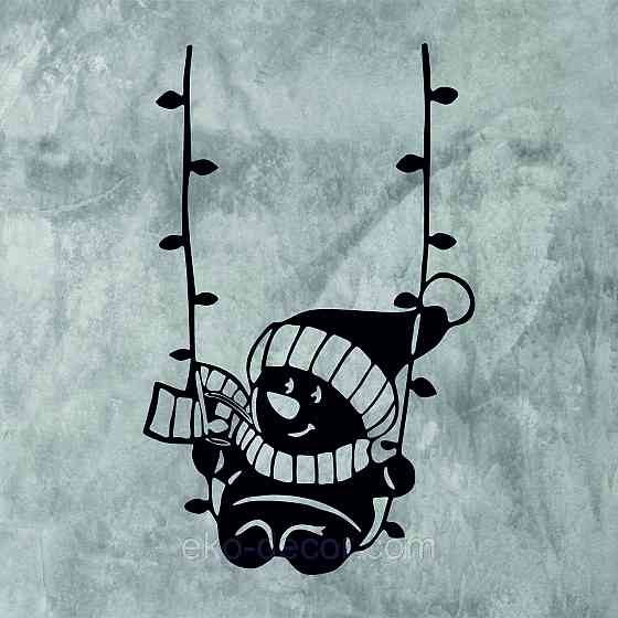 Декоративне настінне Панно «Сніговик», Декор на стену Київ