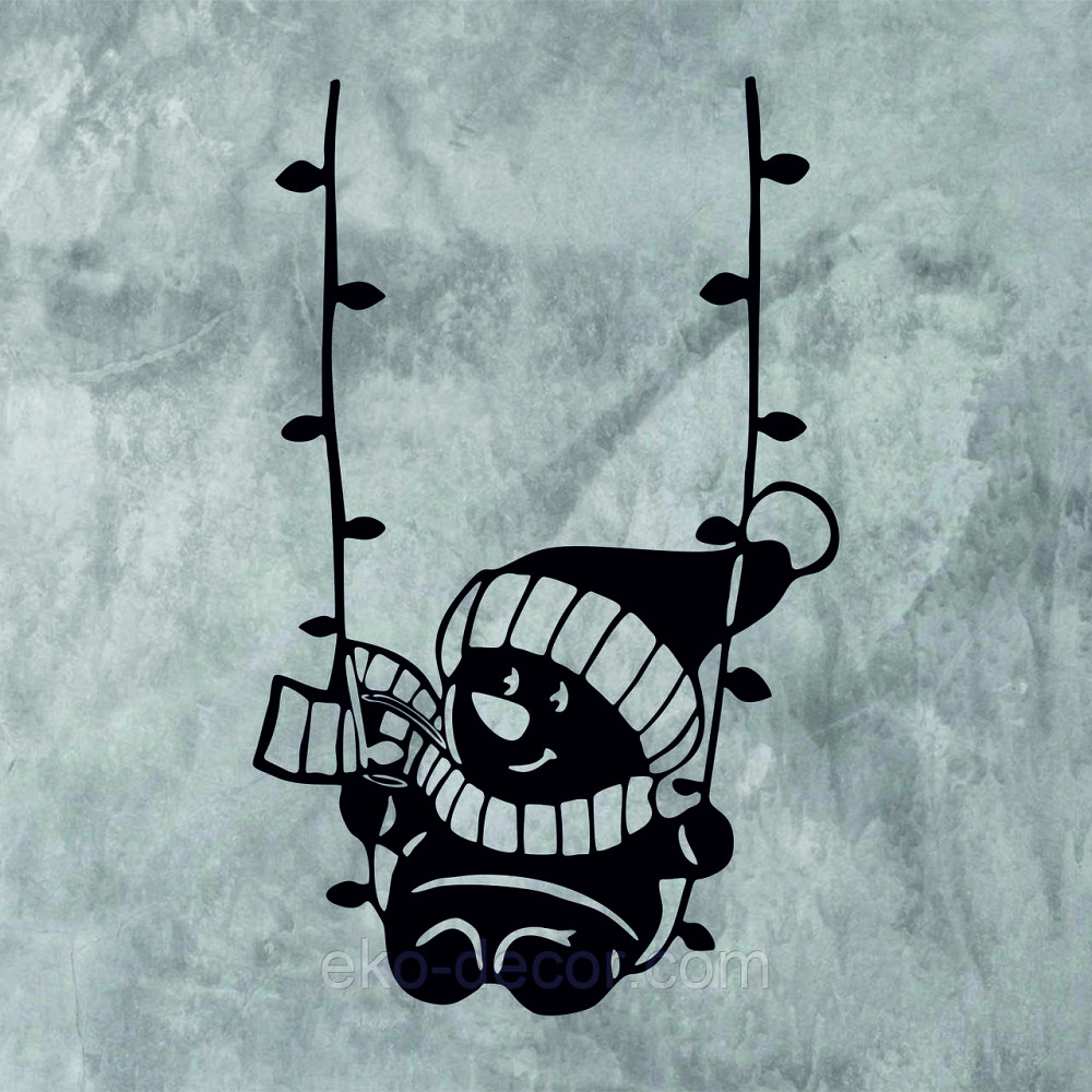 Декоративне настінне Панно «Сніговик», Декор на стену Київ - фото 6