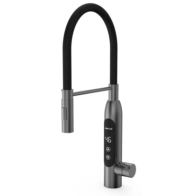 Проточный водонагреватель Mixxus Electra 570-EF GRAPHITE 3,4kW цвет графит с гибким изливом и индикатором температуры (MI6642) Черновцы - изображение 1