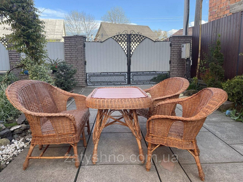 Плетені меблі з лози з диваном Київ - фото 6