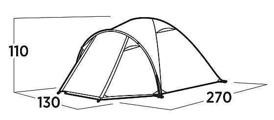 Намет двомісний Easy Camp Setesdal 2 (120476) Київ