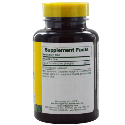 Трави Natures Plus Бромелайн 500 мг, 90 таблеток (NTP4409) Вінниця - фото 2