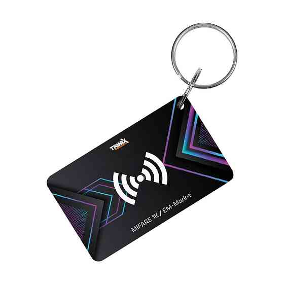 Ключ-брелок EM-Marine+Mifare Trinix Proximity-key EM+MF epoxy прямокутний 30*50 мм (69-00028) Київ