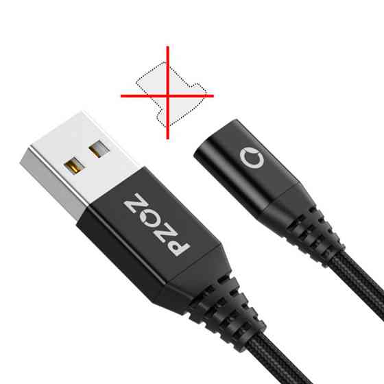Магнитный кабель PZOZ без наконечника (Черный, 1м) Николаев