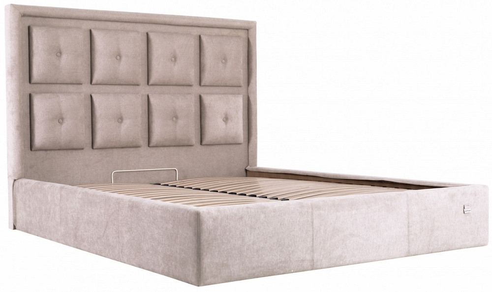 Кровать Двуспальная Windsor VIP 160 х 190 см Мисти Mocco С дополнительной металлической цельносварной рамой Мокко Днепр - изображение 13