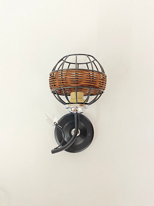 Настінне бра на 1 плафон B-91188A/1 чорний+хром Коломия - фото 1