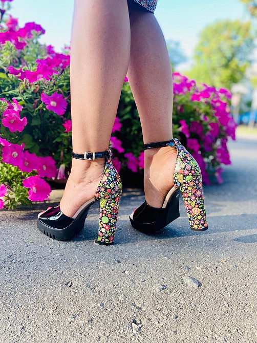 Kluchini БосонІжки жіночі KLUCHINI 4831 чорні (літо, шкіра лакована) (4115) лише 37р. Коломыя - изображение 4