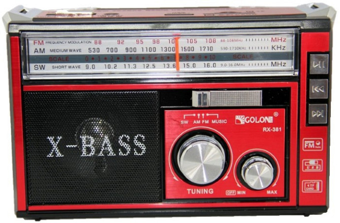 Радіоприймач багатофункціональний Golon RX 381 USB AUX Вінниця - фото 1