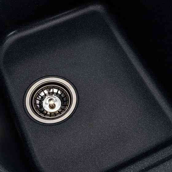 Гранітна мийка для кухні Platinum 7950 Equatoria матова Антрацит Коломия