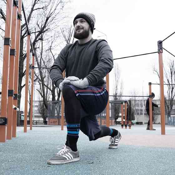 Носки водонепроницаемые Dexshell Ultra Dri Sports, р-р XL, с голубой полосой Ровно