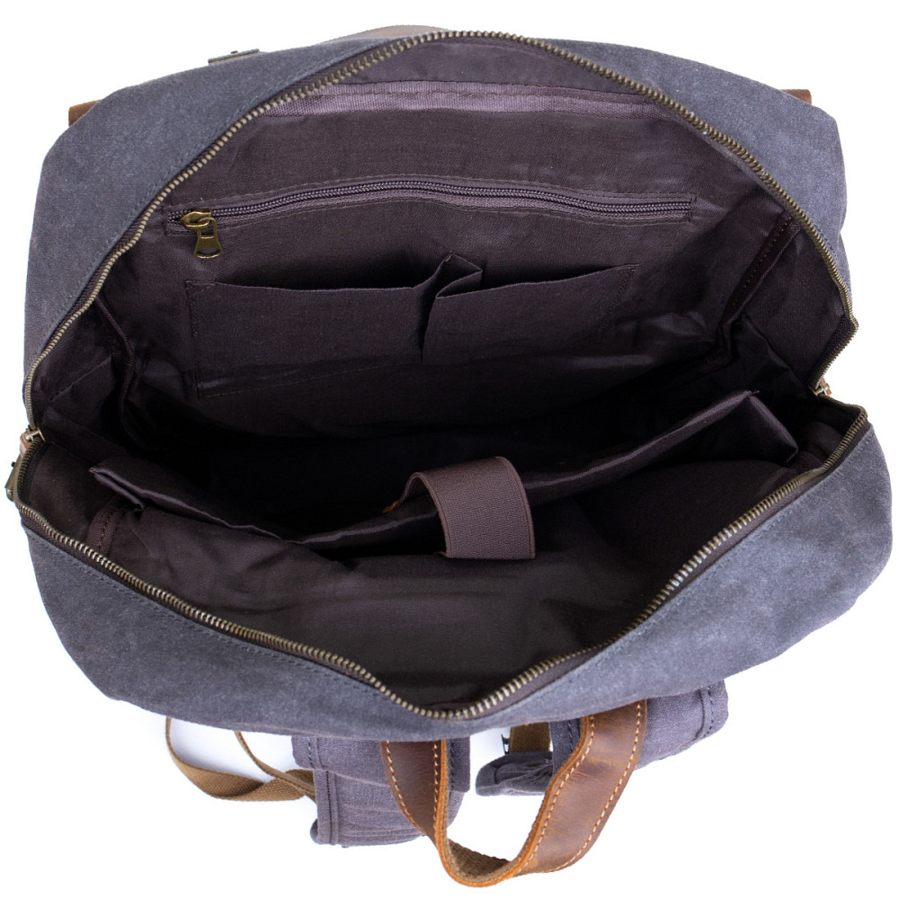 Рюкзак для путешествий Vintage 20108 Серый Киев - изображение 6