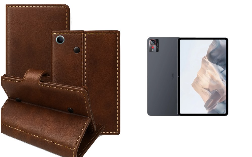 Книжка-трансформер для планшета ZTE Nubia Pad Pro, колір Black Buno-Red Київ - фото 1